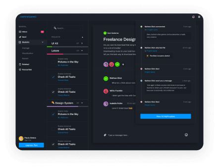 Design dashboard preview